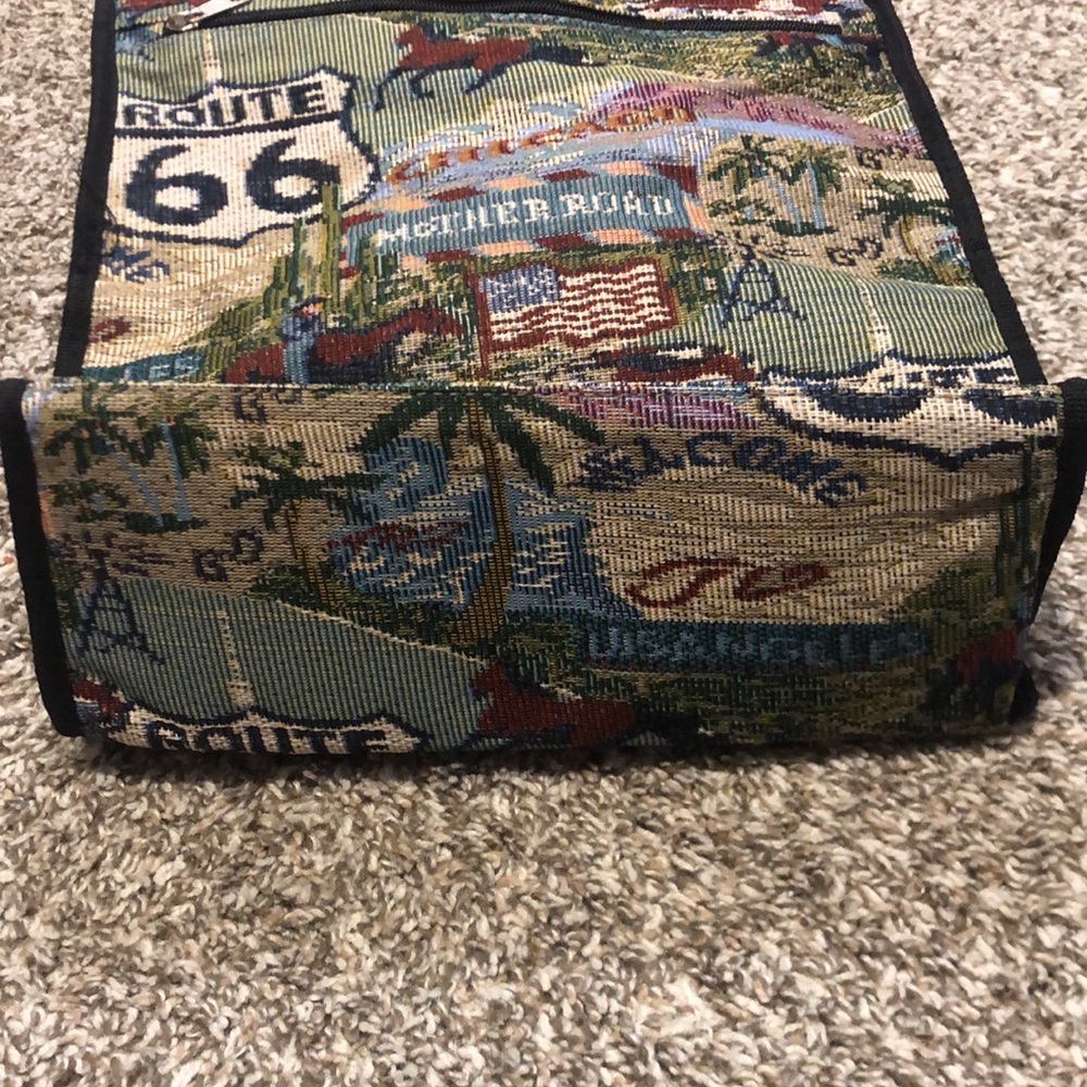 Route 66 Tapestry Travel Tote Bag - Picture 9 of 14